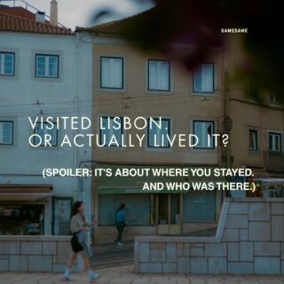 Most people leave lisbon with photos.
Some leave with people they still talk to.
The difference is usually where they stayed
and who was already there.
(we might be biased. but we know a good place.)
Last spots to join us this summer. 🌻